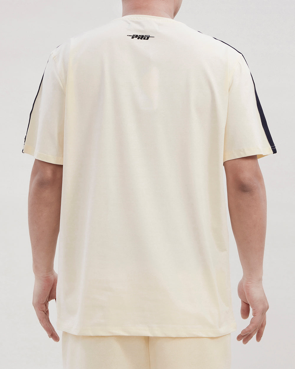 NBA NEW ORLEANS PELICANS RETRO CLASSIC MEN'S STRIPED TEE (EGGSHELL/ MIDNIGHT NAVY)