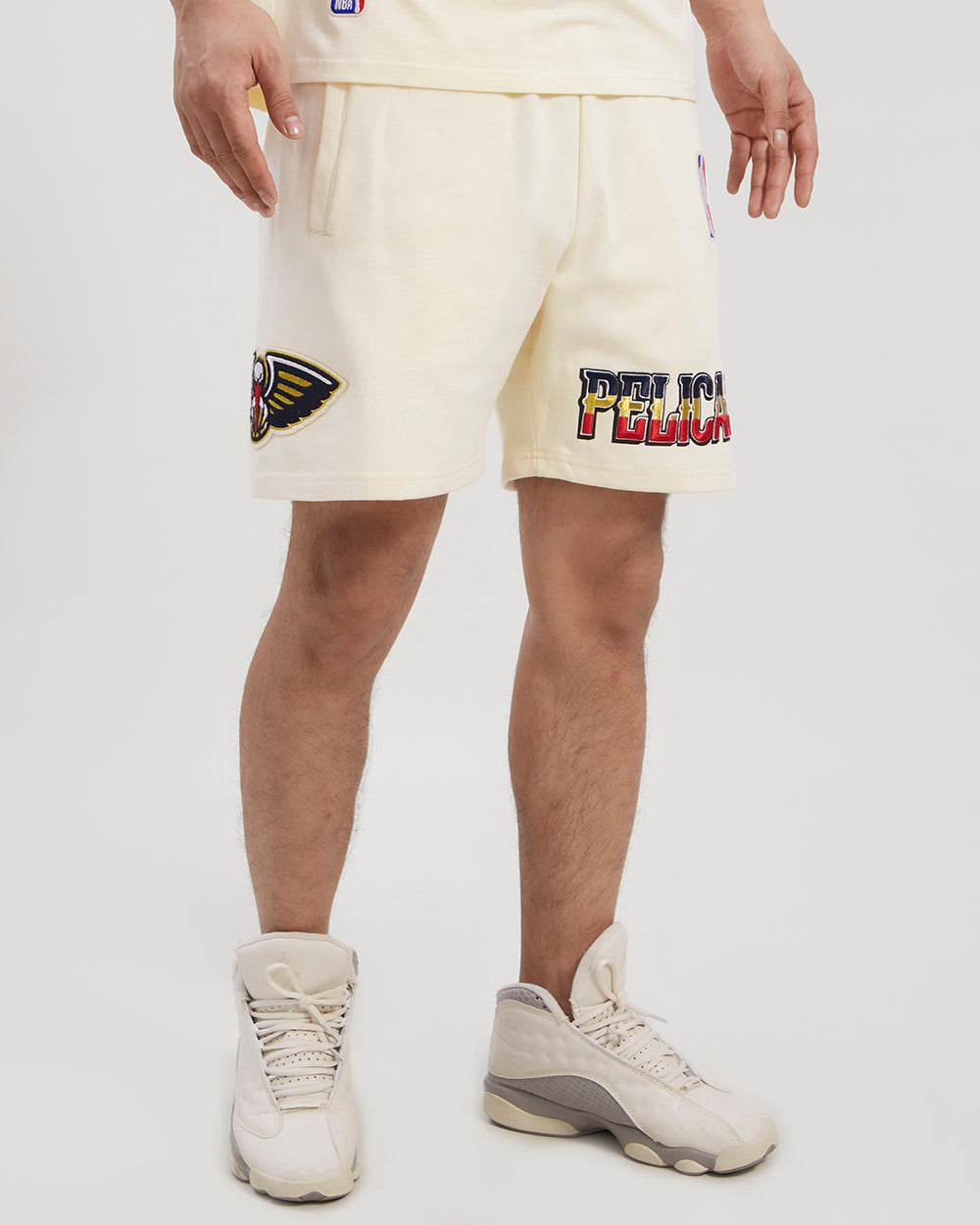 NBA NEW ORLEANS PELICANS RETRO CLASSIC MEN'S SHORT (EGGSHELL)