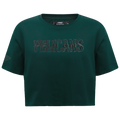 NBA NEW ORLEANS PELICANS NEUTRAL SINGLE JERSEY BOXY TEE (FOREST GREEN)