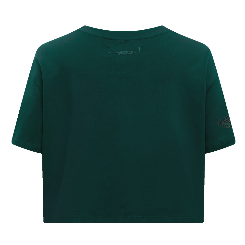 NBA NEW ORLEANS PELICANS NEUTRAL SINGLE JERSEY BOXY TEE (FOREST GREEN)