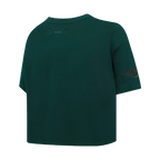NBA NEW ORLEANS PELICANS NEUTRAL SINGLE JERSEY BOXY TEE (FOREST GREEN)