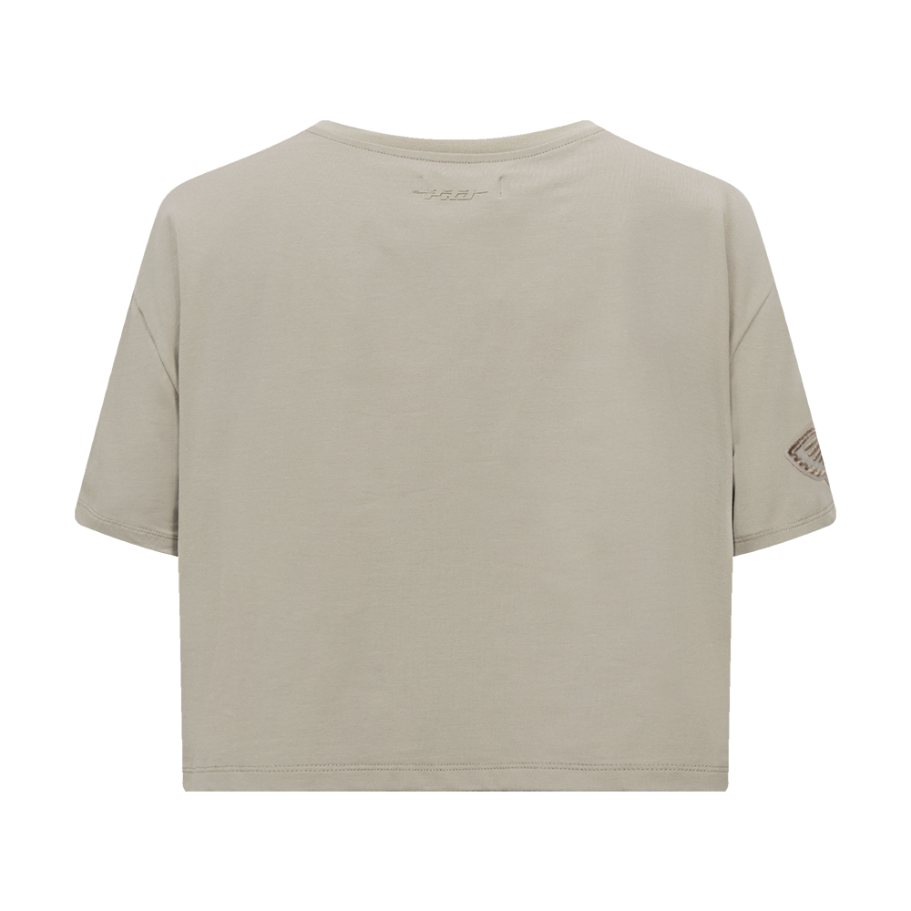 NBA NEW ORLEANS PELICANS NEUTRAL SINGLE JERSEY BOXY TEE (TAUPE)