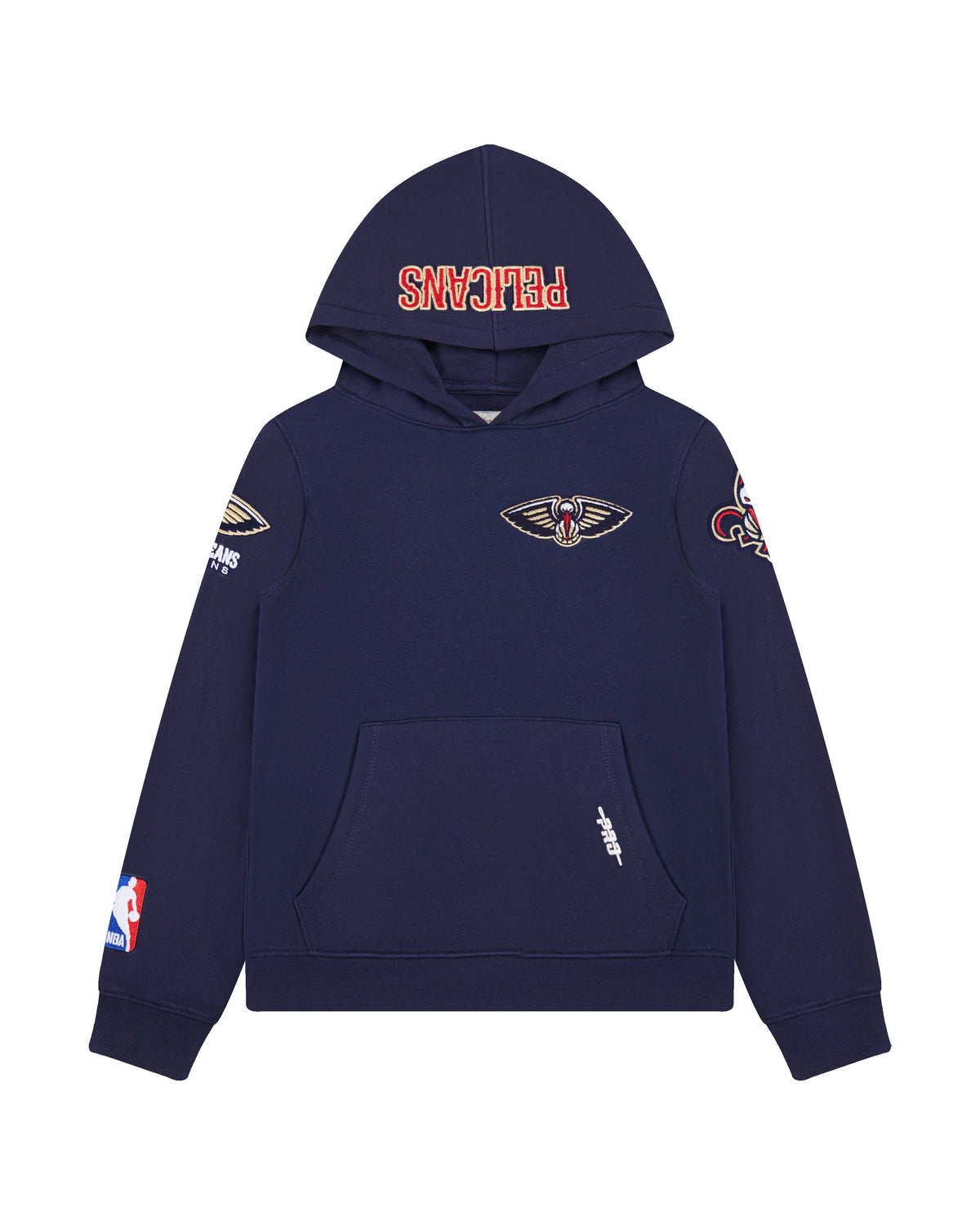 NBA NEW ORLEANS PELICANS CLASSIC CHANDAIL À CAPUCHON EN MOLLETON POUR GARÇON JUNIOR (MARINE MINUIT)