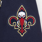 NBA NEW ORLEANS PELICANS CLASSIC BIG BOY'S FLC FZ PO HOODIE (MIDNIGHT NAVY)