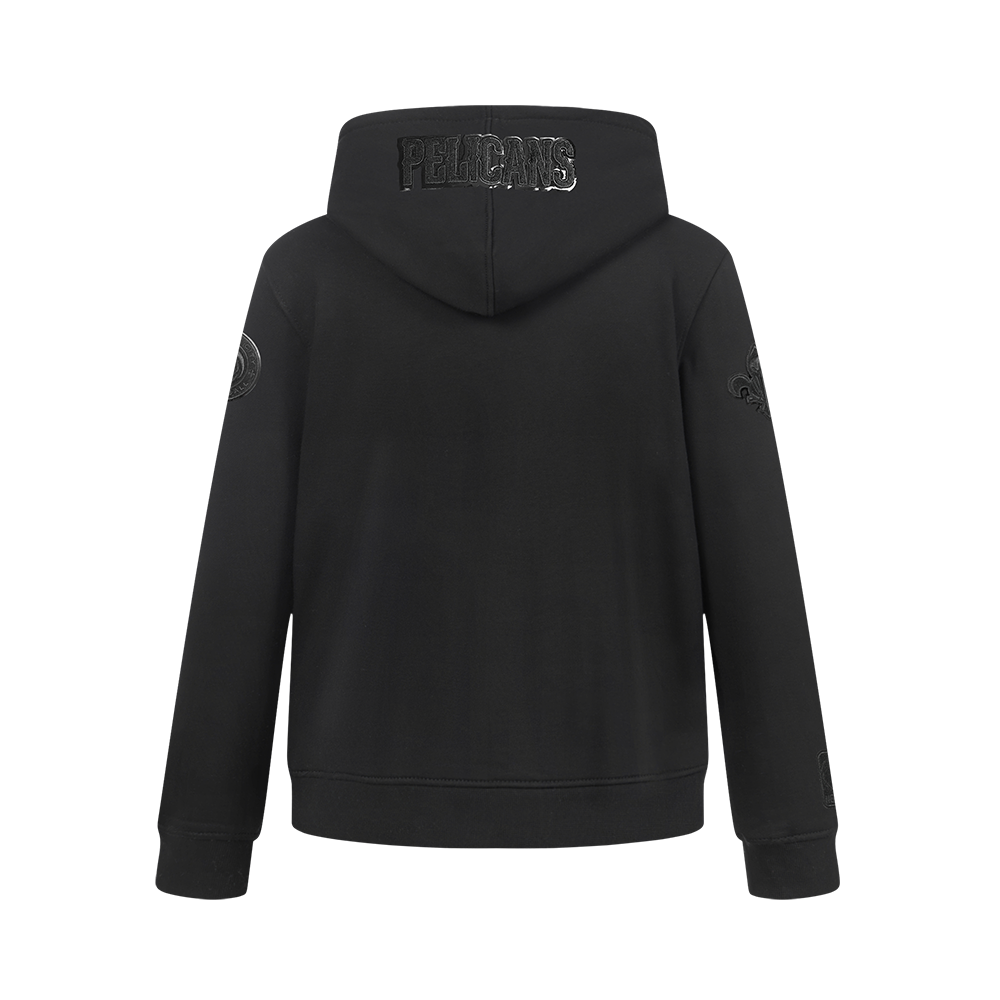 NBA NEW ORLEANS PELICANS TRIPLE BLACK BIG BOY'S FLC PO HOODIE (BLACK)