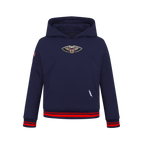 NBA NEW ORLEANS PELICANS RETRO CLASSIC BIG BOY'S RIB FLEECE PULLOVER HOODIE (MIDNIGHT NAVY/RED/MIDNIGHT NAVY)