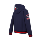 NBA NEW ORLEANS PELICANS RETRO CLASSIC BIG BOY'S RIB FLEECE PULLOVER HOODIE (MIDNIGHT NAVY/RED/MIDNIGHT NAVY)