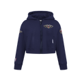 NBA NEW ORLEANS PELICANS CLASSIC CHANDAIL À CAPUCHON EN MOLLETON À GLISSIÈRE POUR FILLE JUNIOR (MARINE MINUIT)