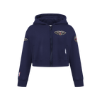 NBA NEW ORLEANS PELICANS CLASSIC CHANDAIL À CAPUCHON EN MOLLETON À GLISSIÈRE POUR FILLE JUNIOR (MARINE MINUIT)