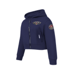 NBA NEW ORLEANS PELICANS CLASSIC CHANDAIL À CAPUCHON EN MOLLETON À GLISSIÈRE POUR FILLE JUNIOR (MARINE MINUIT)