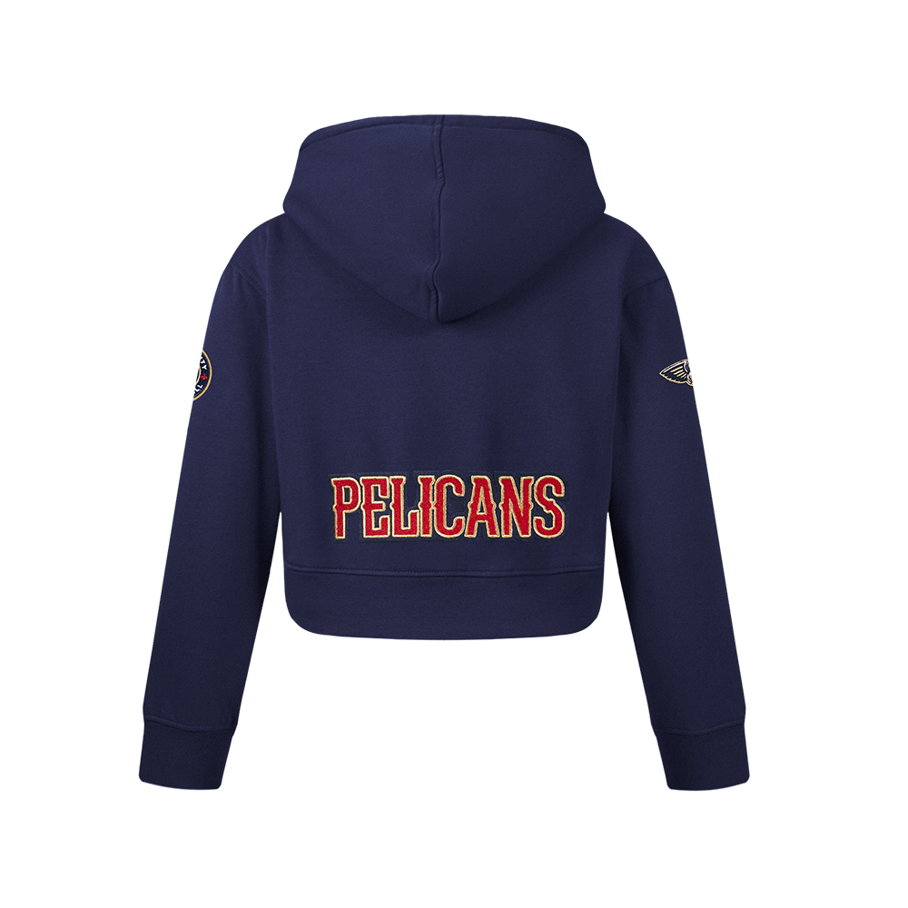 NBA NEW ORLEANS PELICANS CLASSIC CHANDAIL À CAPUCHON EN MOLLETON À GLISSIÈRE POUR FILLE JUNIOR (MARINE MINUIT)