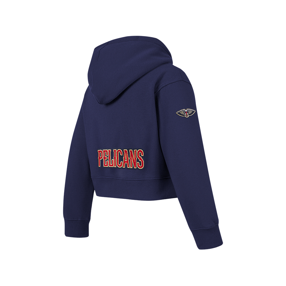 NBA NEW ORLEANS PELICANS CLASSIC CHANDAIL À CAPUCHON EN MOLLETON À GLISSIÈRE POUR FILLE JUNIOR (MARINE MINUIT)