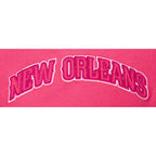 NBA NEW ORLEANS PELICANS CHANDAIL À COL ROND TRIPLE ROSE EN MOLLETON POUR FILLE JUNIOR (VIOLET BETTERAVE)