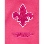 NBA NEW ORLEANS PELICANS CHANDAIL À COL ROND TRIPLE ROSE EN MOLLETON POUR FILLE JUNIOR (VIOLET BETTERAVE)
