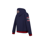 NBA NEW ORLEANS PELICANS RETRO CLASSIC LITTLE BOY'S RIB FLEECE PULLOVER HOODIE (MIDNIGHT NAVY/RED/MIDNIGHT NAVY)