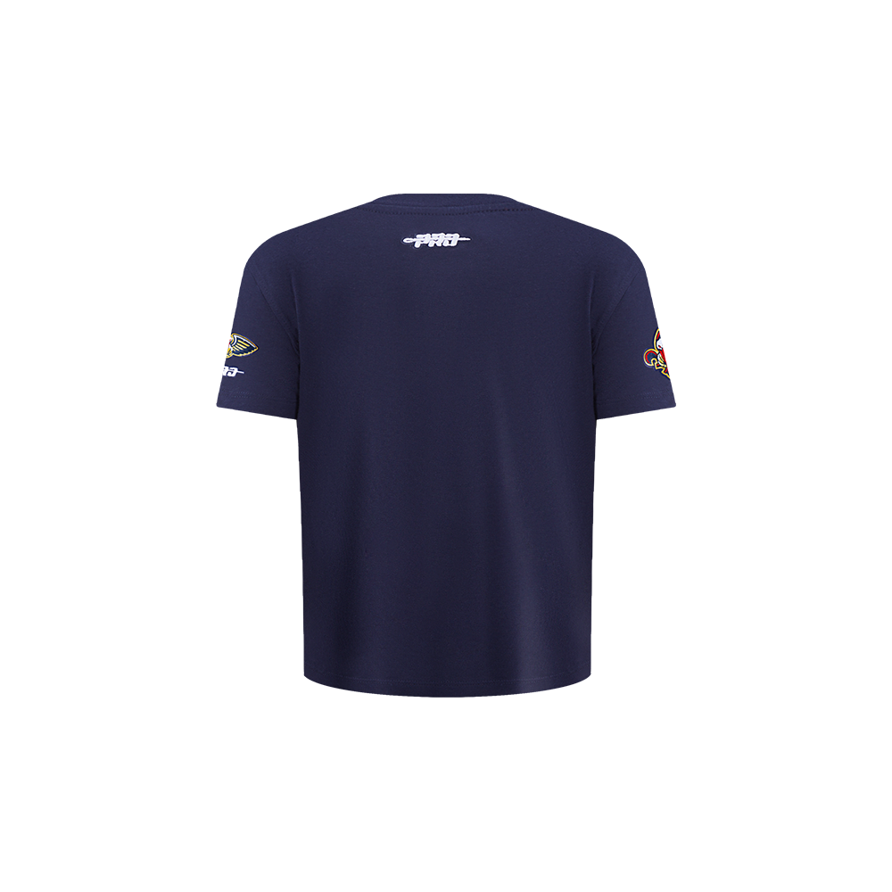 NBA NEW ORLEANS PELICANS CLASSIC T-SHIRT À MANCHES COURTES POUR GARÇON BAMBIN (MARINE MINUIT)