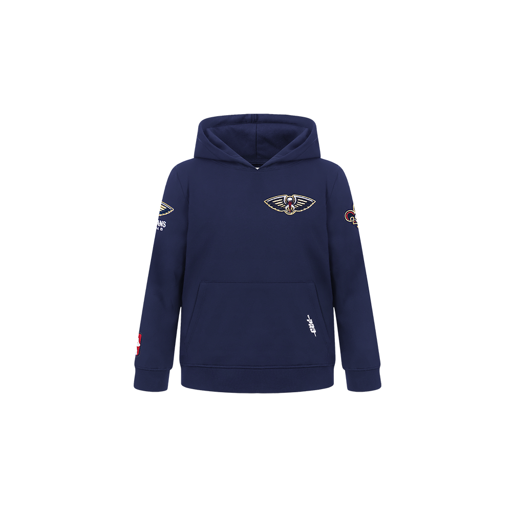 NBA NEW ORLEANS PELICANS CLASSIC CHANDAIL À CAPUCHON EN MOLLETON POUR GARÇON BAMBIN (MARINE MINUIT)