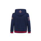 NBA NEW ORLEANS PELICANS RETRO CLASSIC TODDLER BOY'S RIB FLEECE PULLOVER HOODIE (MIDNIGHT NAVY/RED/MIDNIGHT NAVY)