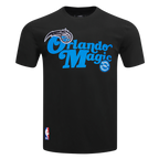 NBA ORLANDO MAGIC SOUVENIR T-SHIRT EN JERSEY SIMPLE POUR HOMME (NOIR)