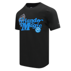 NBA ORLANDO MAGIC SOUVENIR T-SHIRT EN JERSEY SIMPLE POUR HOMME (NOIR)