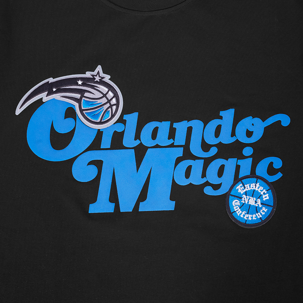NBA ORLANDO MAGIC SOUVENIR T-SHIRT EN JERSEY SIMPLE POUR HOMME (NOIR)
