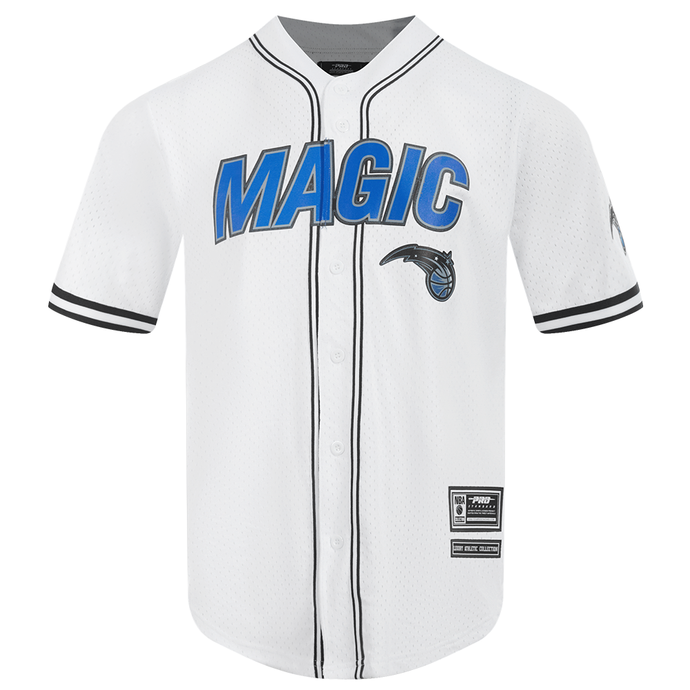 NBA ORLANDO MAGIC MESH CHEMISE BOUTONNÉE (BLANC/NOIR)