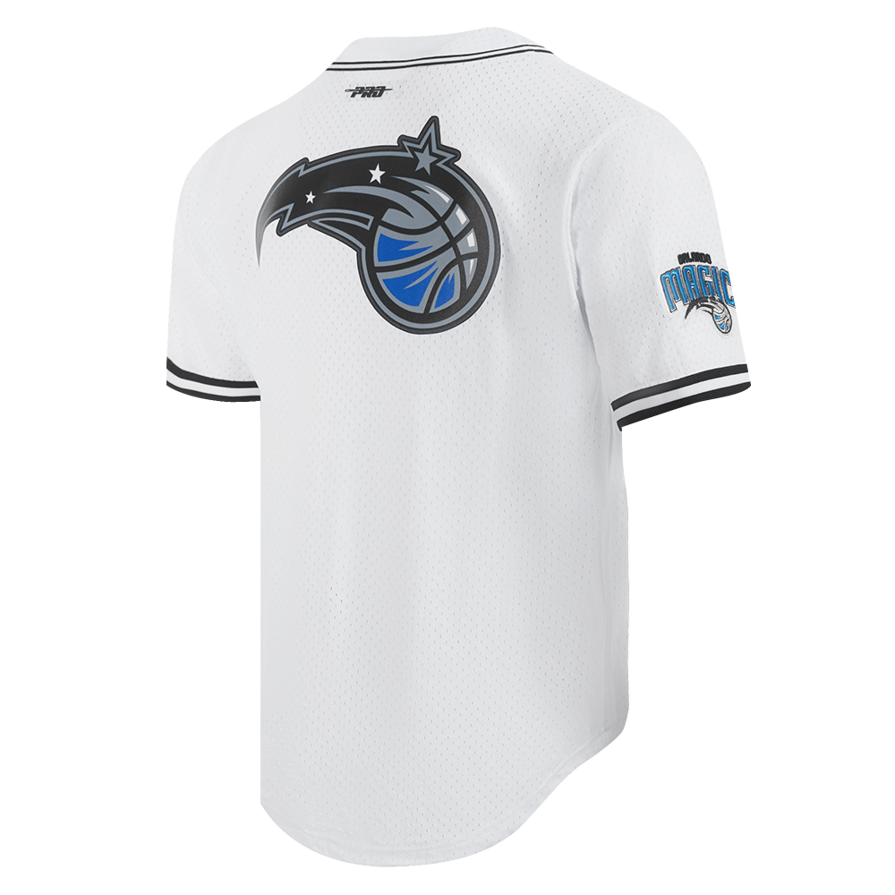 NBA ORLANDO MAGIC MESH CHEMISE BOUTONNÉE (BLANC/NOIR)