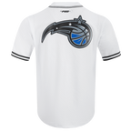 NBA ORLANDO MAGIC MESH CHEMISE BOUTONNÉE (BLANC/NOIR)