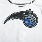 NBA ORLANDO MAGIC MESH CHEMISE BOUTONNÉE (BLANC/NOIR)