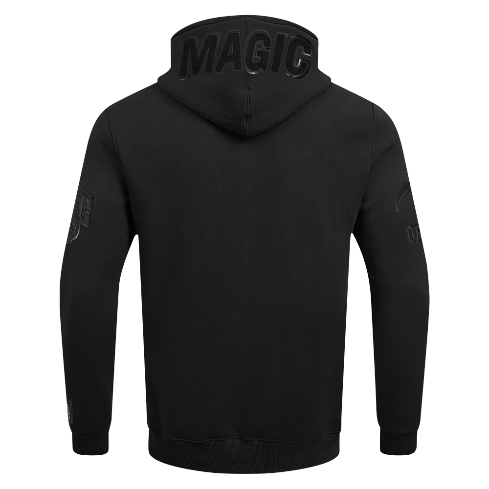 NBA ORLANDO MAGIC TRIPLE BLACK CHANDAIL À CAPUCHON EN MAILLE DOUBLE POUR HOMME (TRIPLE NOIR HOMME)