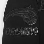 NBA ORLANDO MAGIC TRIPLE BLACK CHANDAIL À CAPUCHON EN MAILLE DOUBLE POUR HOMME (TRIPLE NOIR HOMME)