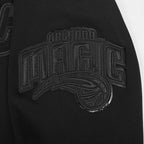 NBA ORLANDO MAGIC TRIPLE BLACK CHANDAIL À CAPUCHON EN MAILLE DOUBLE POUR HOMME (TRIPLE NOIR HOMME)