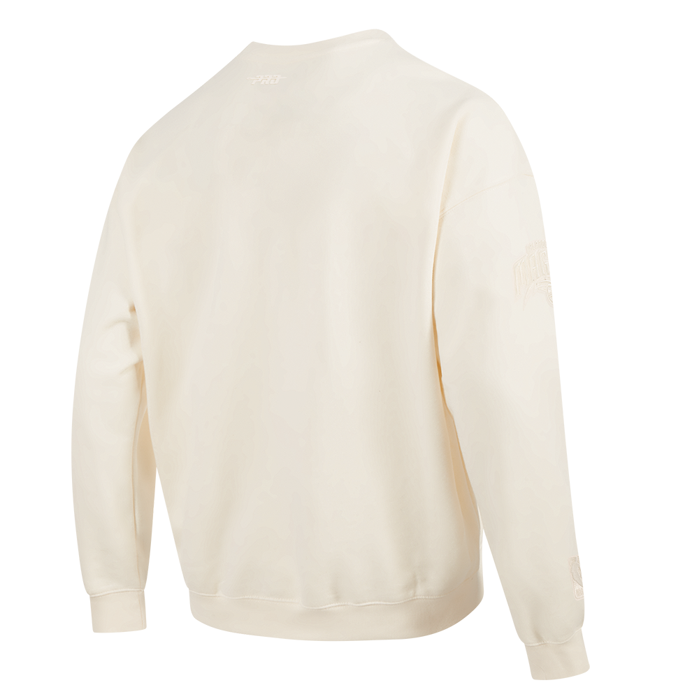 NBA ORLANDO MAGIC NEUTRAL MEN'S  DROP SHOULDER FLC CREWNECK (EGGSHELL)