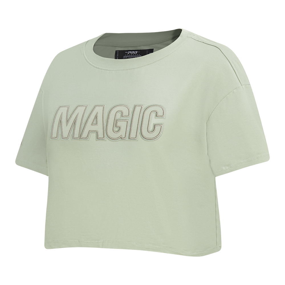 NBA ORLANDO MAGIC NEUTRAL SINGLE JERSEY BOXY TEE (MOSS)