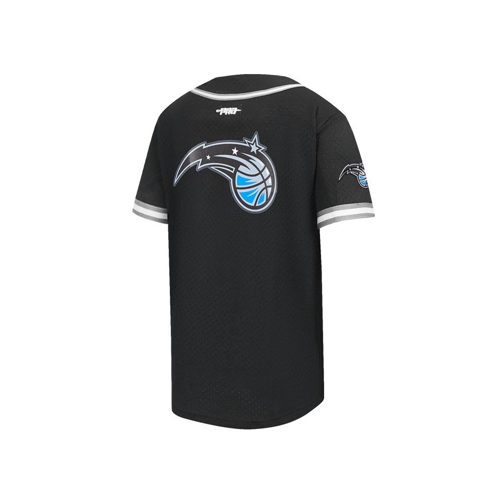 NBA ORLANDO MAGIC CLASSIC CHEMISE BOUTONNÉE EN FILET POUR GARÇON JUNIOR (NOIR/GRIS)