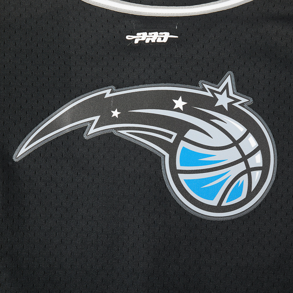 NBA ORLANDO MAGIC CLASSIC CHEMISE BOUTONNÉE EN FILET POUR GARÇON JUNIOR (NOIR/GRIS)