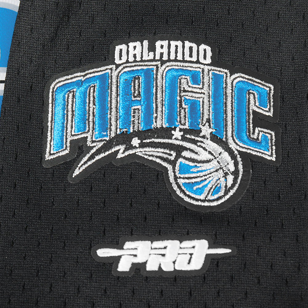 NBA ORLANDO MAGIC CLASSIC CHEMISE BOUTONNÉE EN FILET POUR GARÇON JUNIOR (NOIR/GRIS)