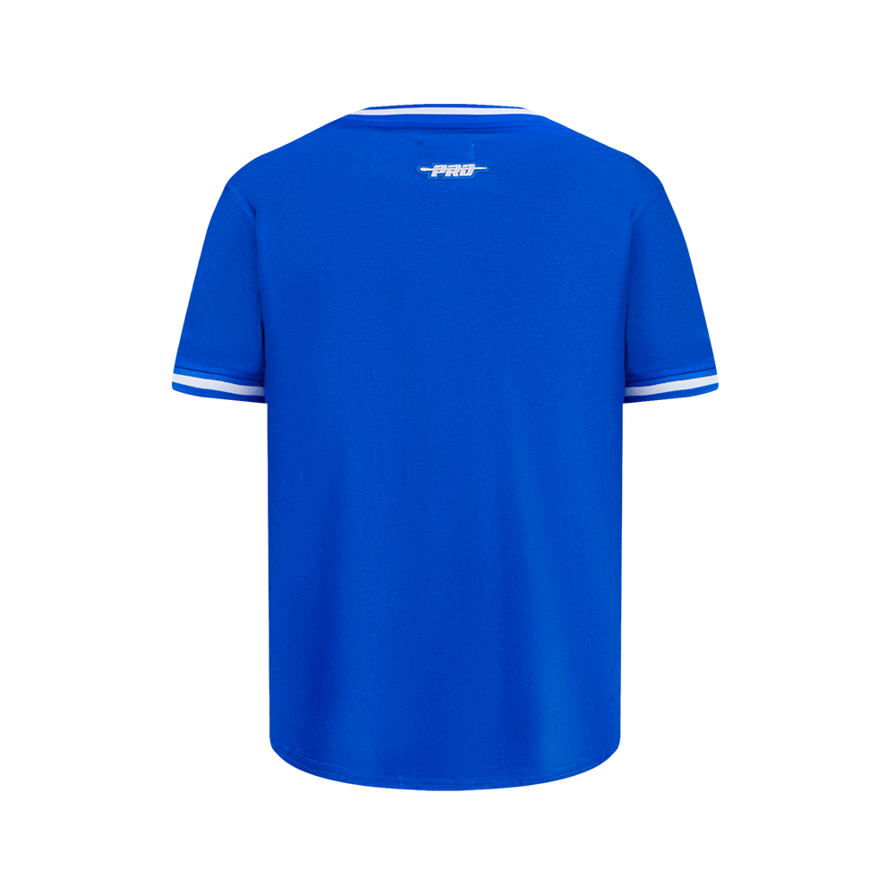 NBA ORLANDO MAGIC CLASSIC T-SHIRT CÔTELÉ RAYÉ À MANCHES COURTES POUR GARÇON JUNIOR (BLEU ROYAL)