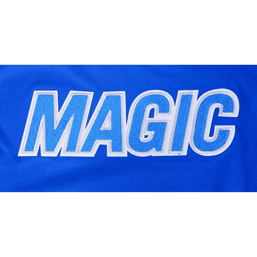 NBA ORLANDO MAGIC CLASSIC T-SHIRT CÔTELÉ RAYÉ À MANCHES COURTES POUR GARÇON JUNIOR (BLEU ROYAL)