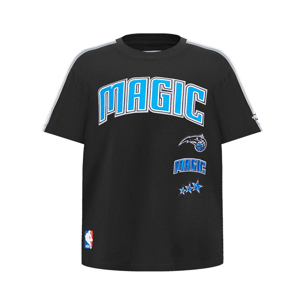 NBA ORLANDO MAGIC RETRO CLASSIC SINGLE JERSEY BIG BOY'S SINGLE JERSEY TAPING TEE (BLACK/GRAY)