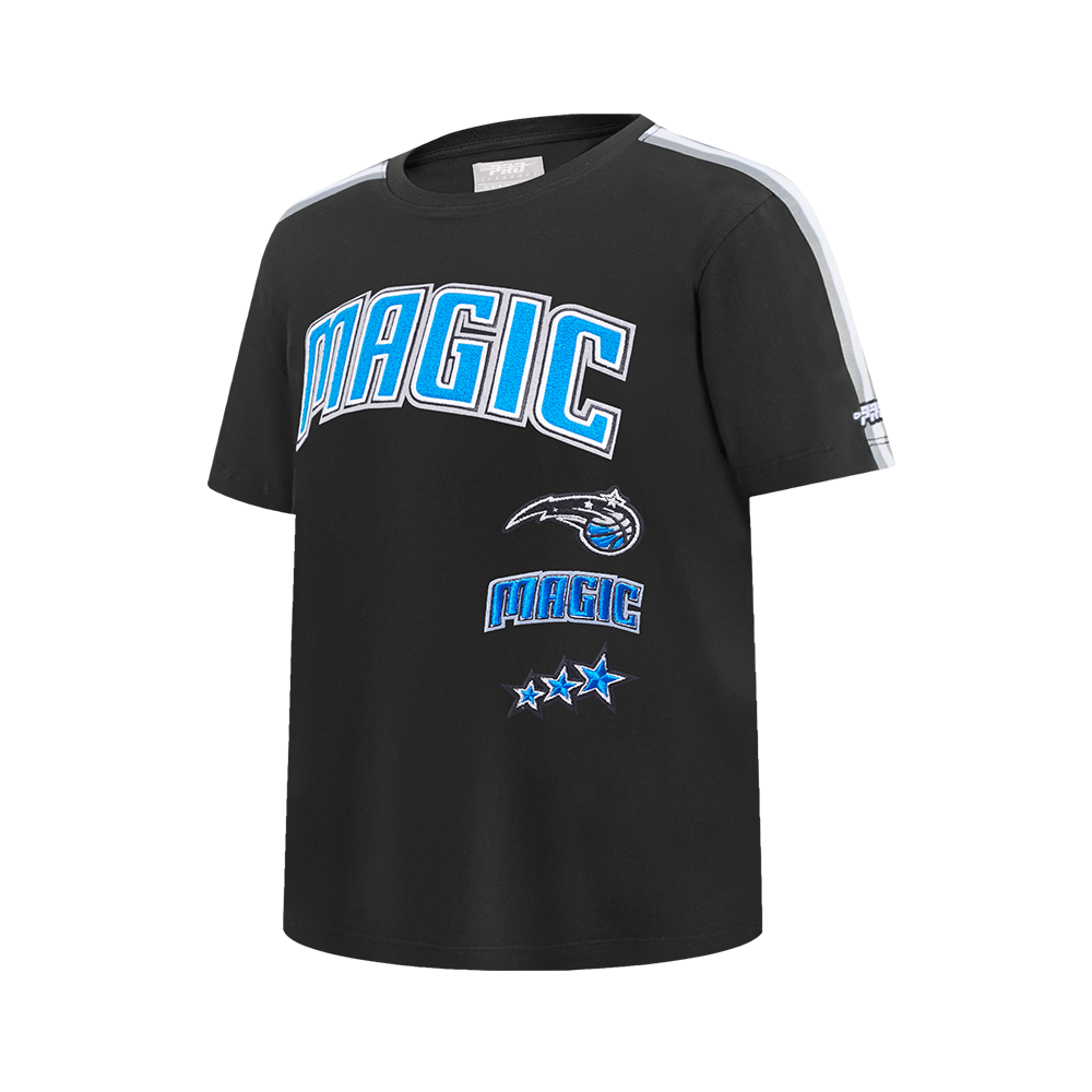 NBA ORLANDO MAGIC RETRO CLASSIC SINGLE JERSEY BIG BOYS SINGLE JERSEY TAPING TEE (BLACK/GRAY)