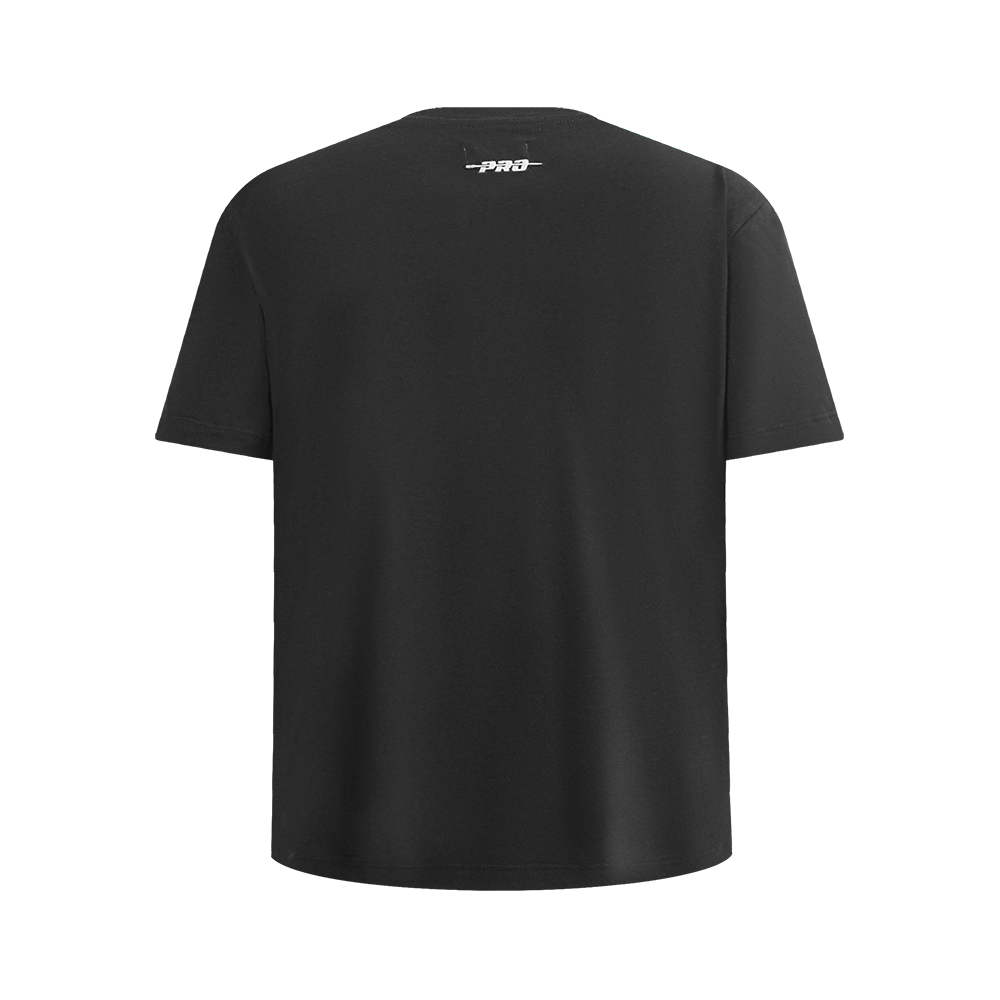 NBA ORLANDO MAGIC RETRO CLASSIC T-SHIRT À BANDES EN JERSEY SIMPLE POUR GARÇON JUNIOR (NOIR/GRIS)