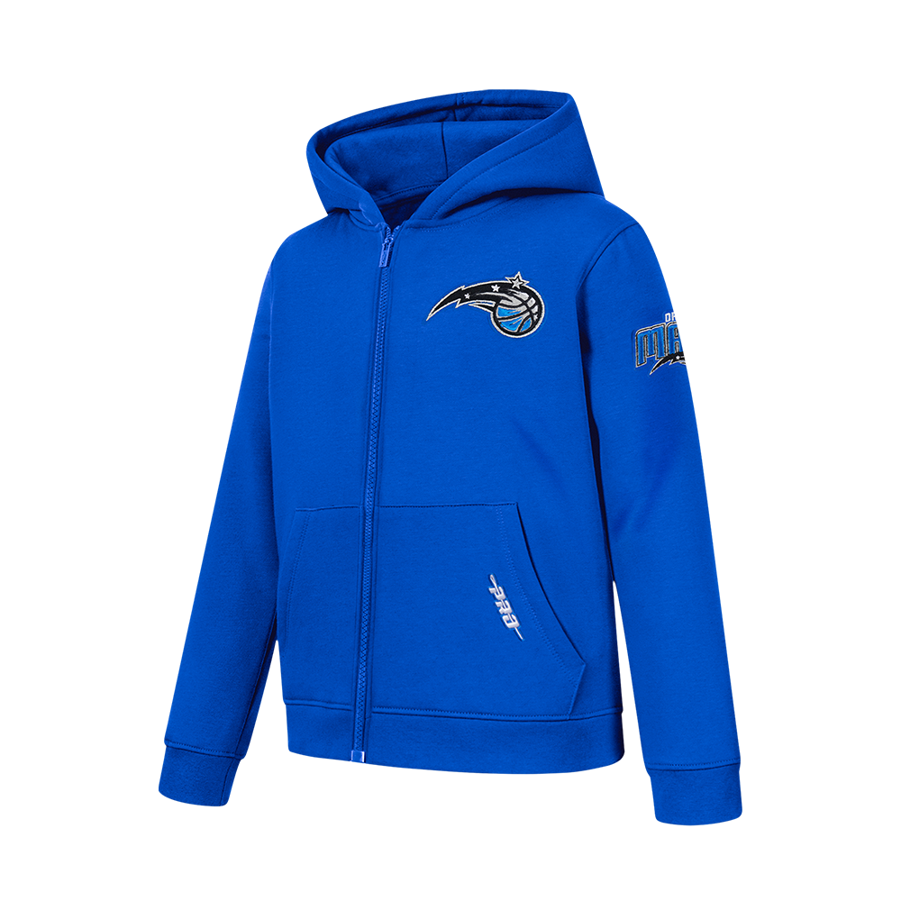 NBA ORLANDO MAGIC CLASSIC BIG BOY'S FLC FZ PO HOODIE (ROYAL BLUE)