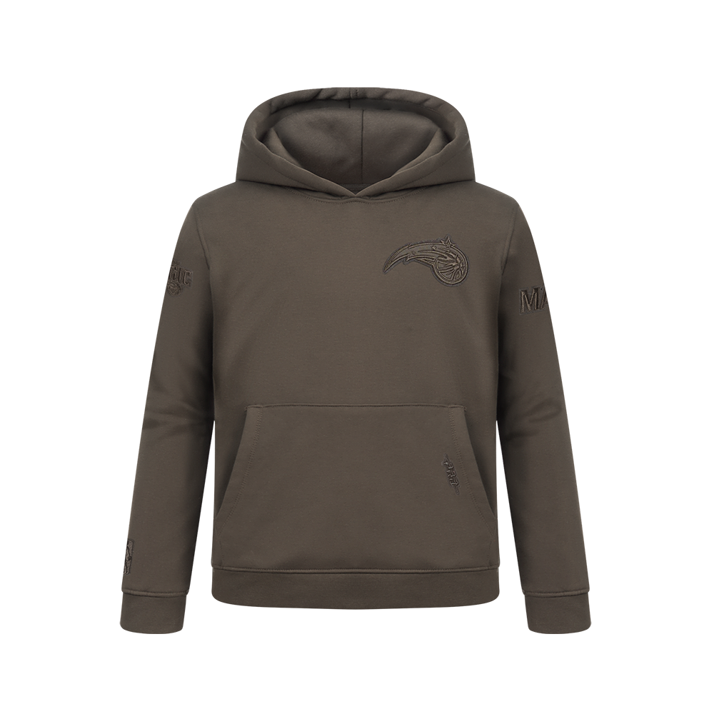 NBA ORLANDO MAGIC NEUTRAL BIG BOY'S FLC PO HOODIE (DARK TAUPE)
