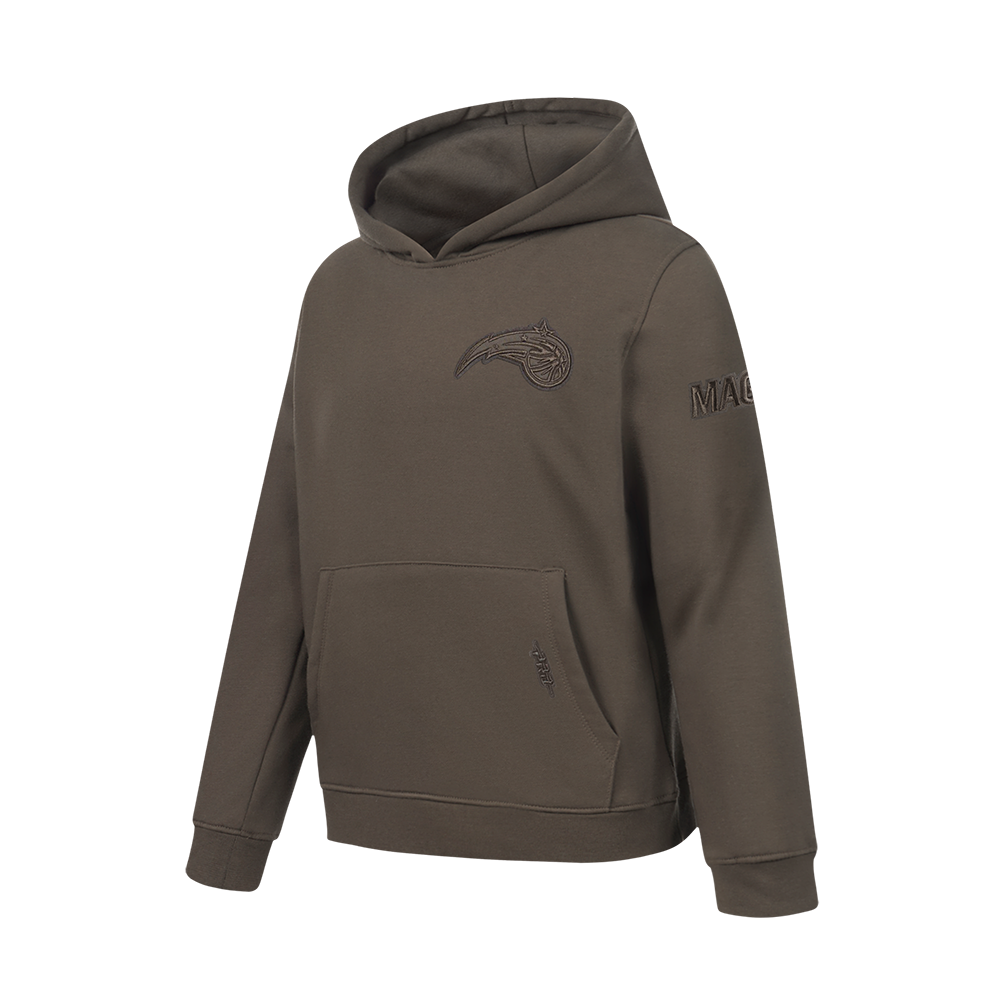 NBA ORLANDO MAGIC NEUTRAL BIG BOY'S FLC PO HOODIE (DARK TAUPE)