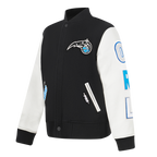 NBA ORLANDO MAGIC CLASSIC BLOUSON COLLÉGIAL EN LAINE POUR GARÇON JUNIOR (NOIR/BLANC)