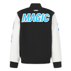 NBA ORLANDO MAGIC CLASSIC BLOUSON COLLÉGIAL EN LAINE POUR GARÇON JUNIOR (NOIR/BLANC)