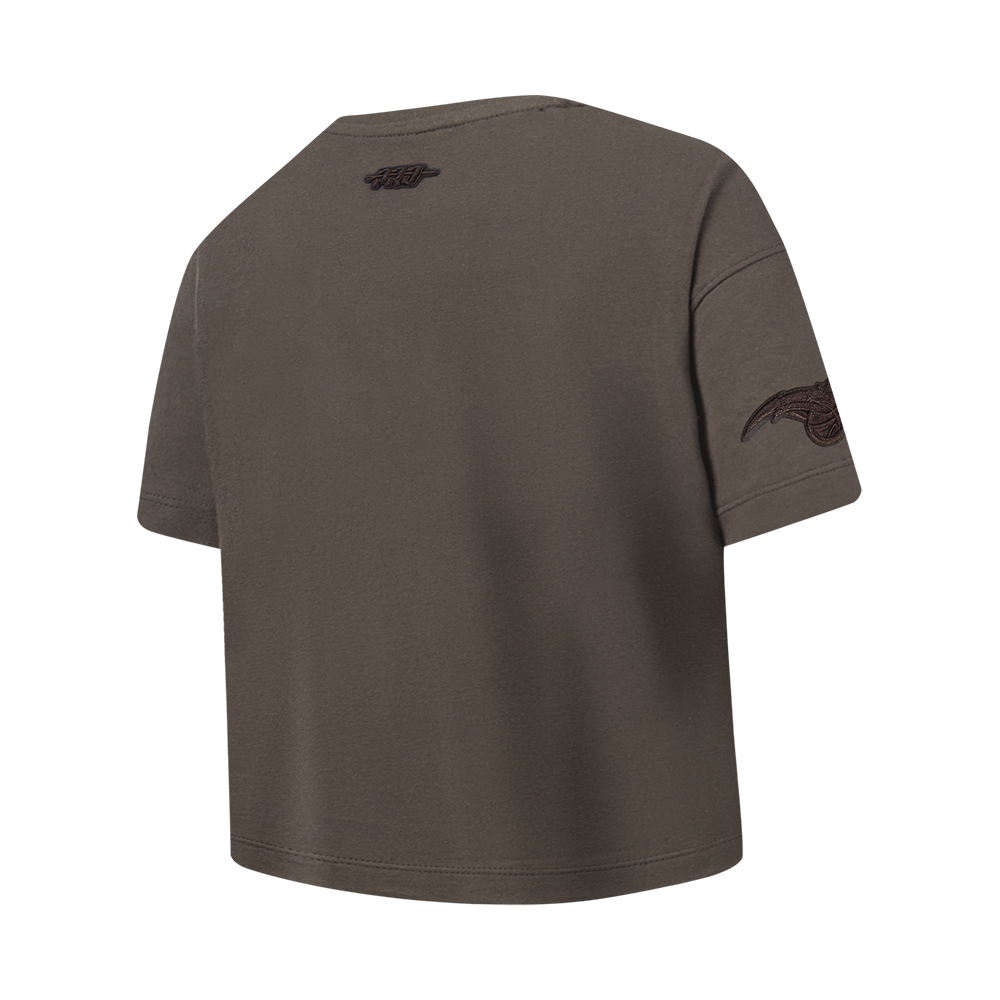 NBA ORLANDO MAGIC NEUTRAL T-SHIRT À MANCHES COURTES ET À COUPE CARRÉE POUR FILLE JUNIOR (TAUPE FONCÉ)