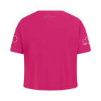 NBA ORLANDO MAGIC T-SHIRT TRIPLE ROSE À MANCHES COURTES ET À COUPE CARRÉE POUR FILLE JUNIOR (VIOLET BETTERAVE)
