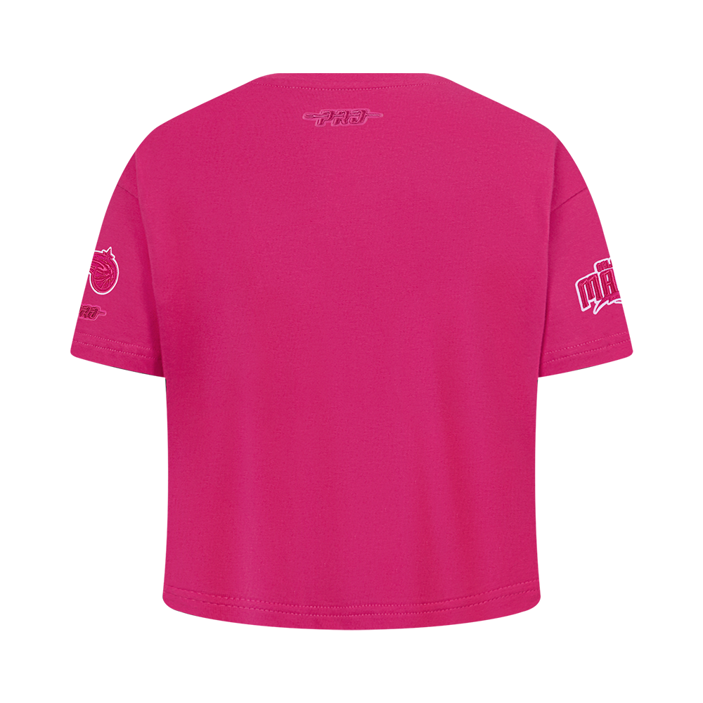NBA ORLANDO MAGIC T-SHIRT TRIPLE ROSE À MANCHES COURTES ET À COUPE CARRÉE POUR FILLE JUNIOR (VIOLET BETTERAVE)